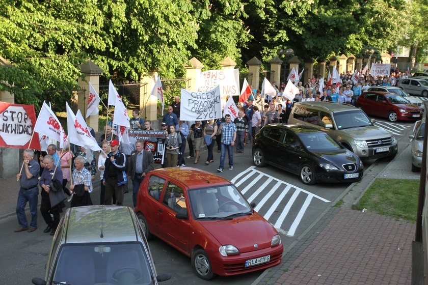 Protest mieszkańców Łańcuta w obronie Polmosu