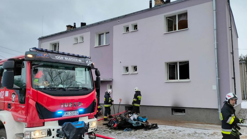 Akcja gaśnicza w Bledzewie