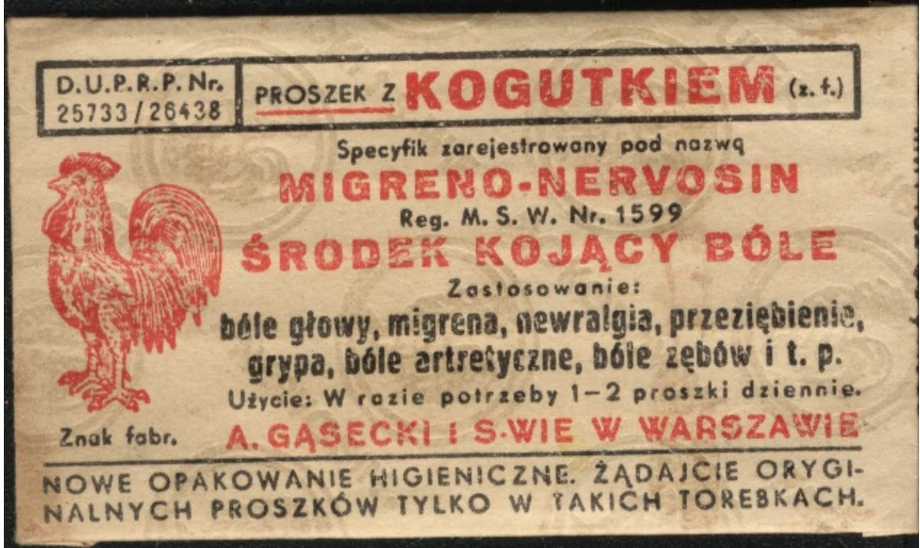 Saszetka proszku z kogutkiem, Muzeum Miasta Gdyni