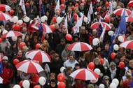 WARSZAWA DEMONSTRACJA ZNP