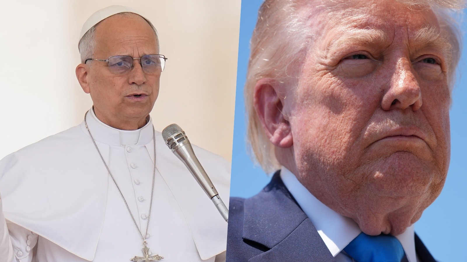 Pápež Lev XIV. a prezident Donald Trump.