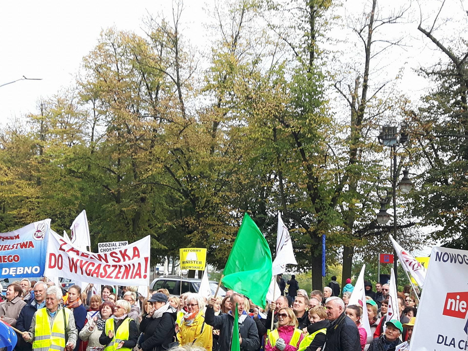 Protest nauczycieli w Szczecinie