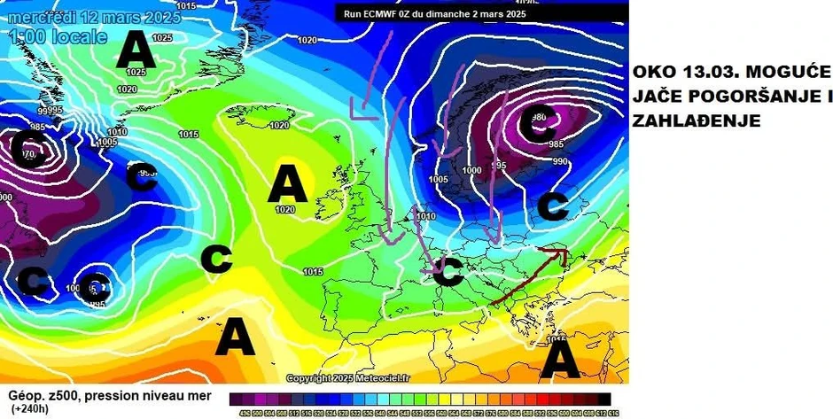 (Mapa) Zahlađenje u Srbiji