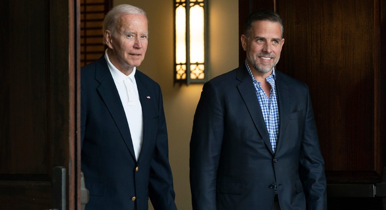 President Joe Biden and his son Hunter Biden.AP Photo/Manuel Balce Ceneta