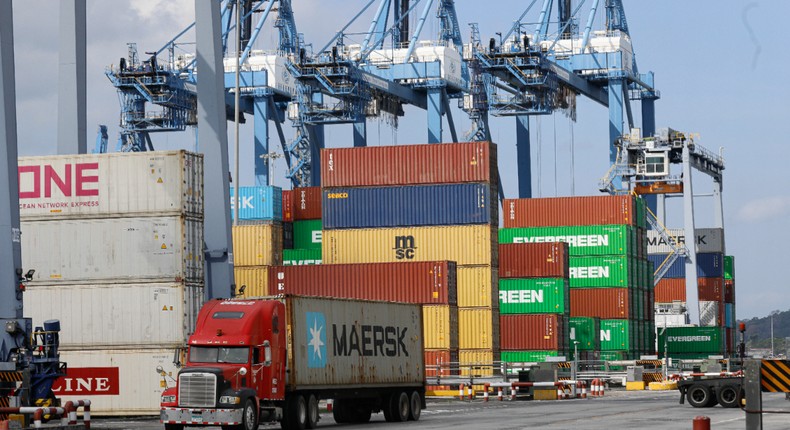  A view of the port: Panama Ports Company, affiliated with CK Hutchison, initiated arbitration proceedings against Maersk on April 9, 2026, over the transfer of port operations in Panama. [Photo by Daniel A. Gonzalez/Anadolu via Getty Images]