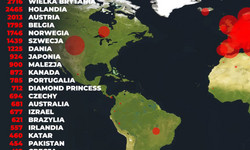 Koronawirus na świecie - dokładna mapa zachorowań