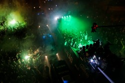 Lizbona nie spała. Tak kibice Sportingu świętowali mistrzostwo Portugalii