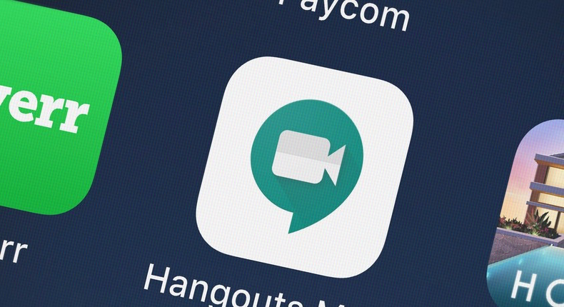 Google Hangouts Meet app iphone