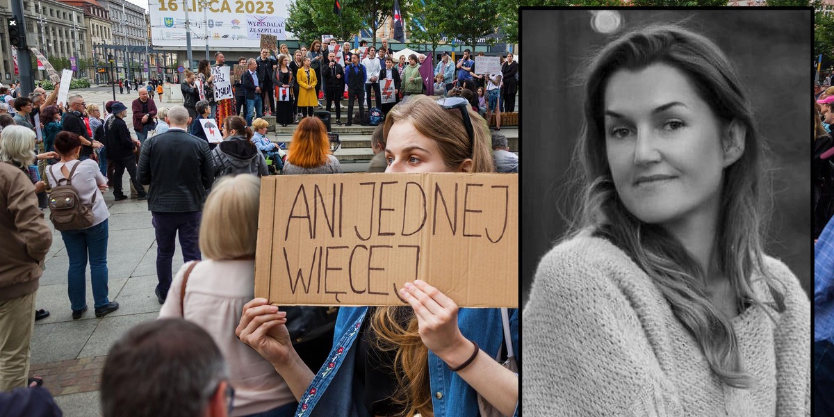 Protest w Katowicach po śmierci ciężarnej Doroty Lalik (†33 l.) z Bochni. 