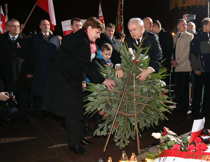 Jarosław Kaczyński i Beata Szydło