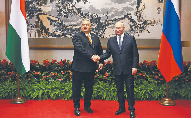Wiktor Orban i Władimir Putin, Pekin, 17 października 2023 r.