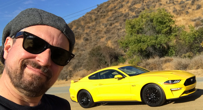 Let's start with the Mustang GT. I sampled the 2018 re-fresh of the new 'Stang, which was rolled out in 2015. It was late 2017, and the setting was sunny Los Angeles.