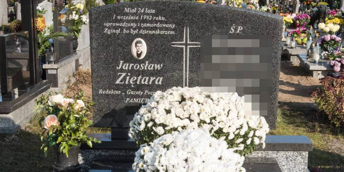 Grób Jarosława Ziętary