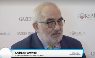 Andrzej Porawski: kierunek samorządowych inwestycji zmienia kierunek