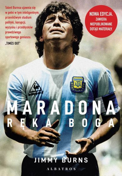 "Maradona. Ręka Boga” - okładka książki