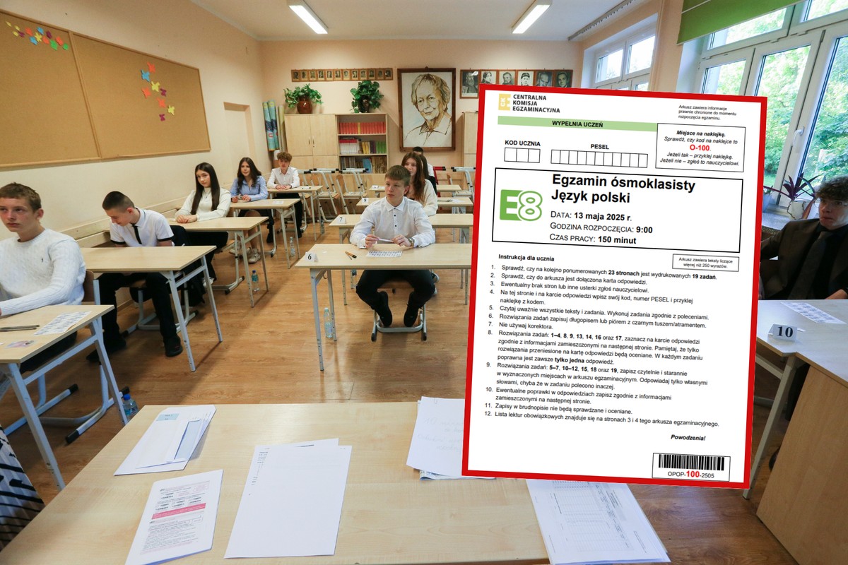 Egzamin ósmoklasisty 2025. Język polski [ARKUSZE CKE]
