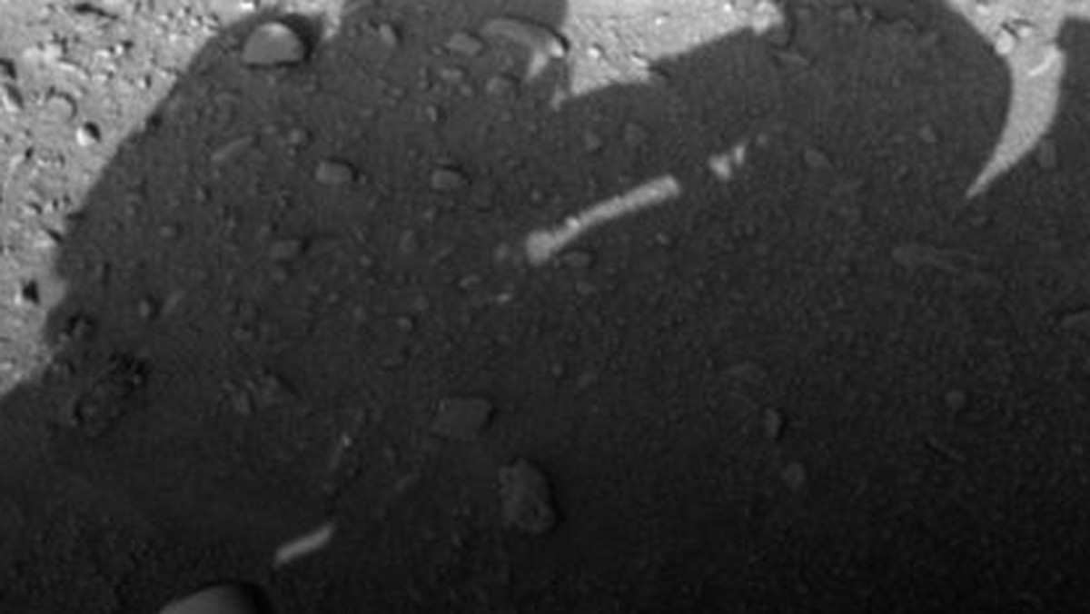 Zdjęcie wykonane przez łazik Curiosity rozpaliły wyobraźnię internautów. Niektórzy widzą na nim "człowieka bez kasku, naprawiającego urządzenie". Postać ma być dowodem na obecność życia na Marsie - informuje "Daily Mirror".