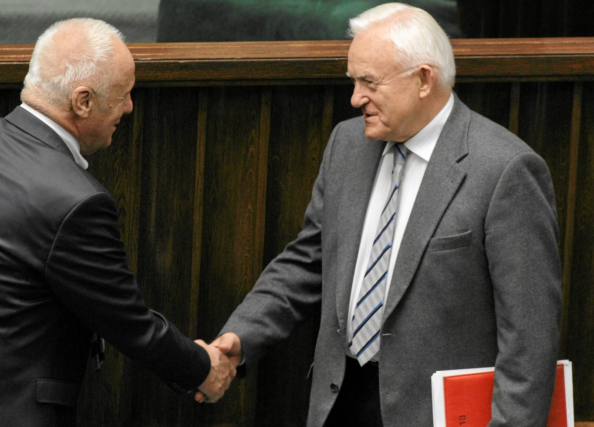 Stefan Niesiołowski i Leszek Miller