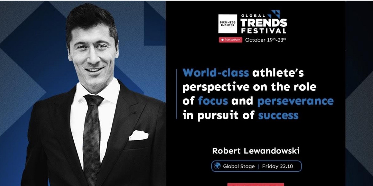 Robert Lewandowski wystąpi na Business Insider Global Trends Festival