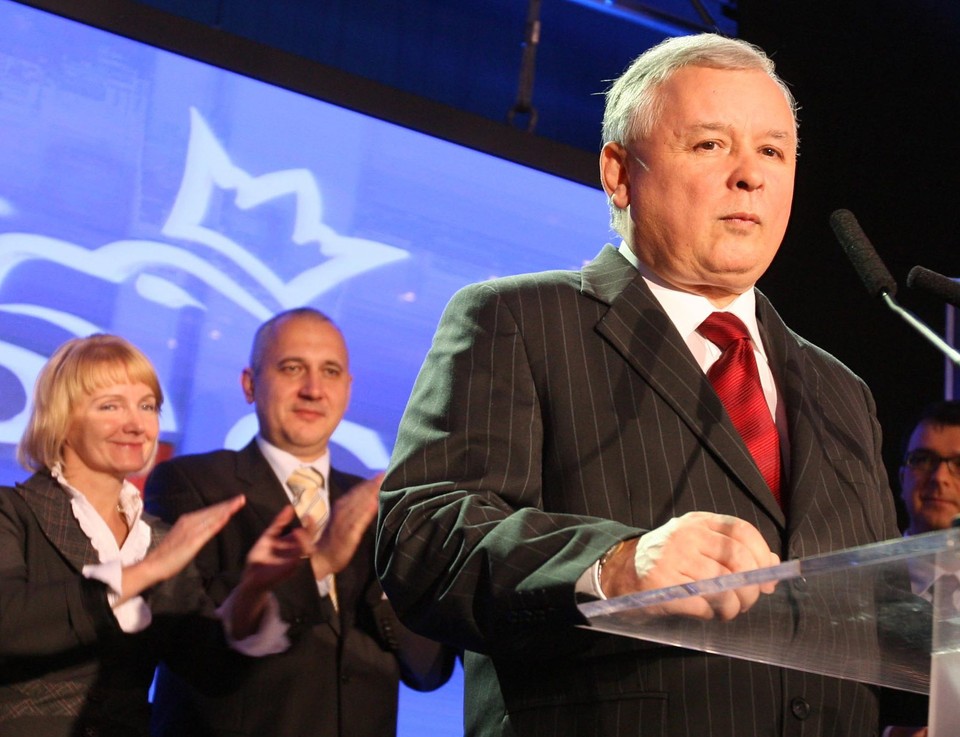 WARSZAWA WYBORY PARLAMENTARNE 2007 WYNIKI PREMIER KACZYŃSKI