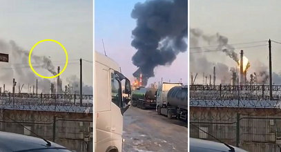 Ogromny pożar rosyjskiej rafinerii. Drony nadleciały nad ranem