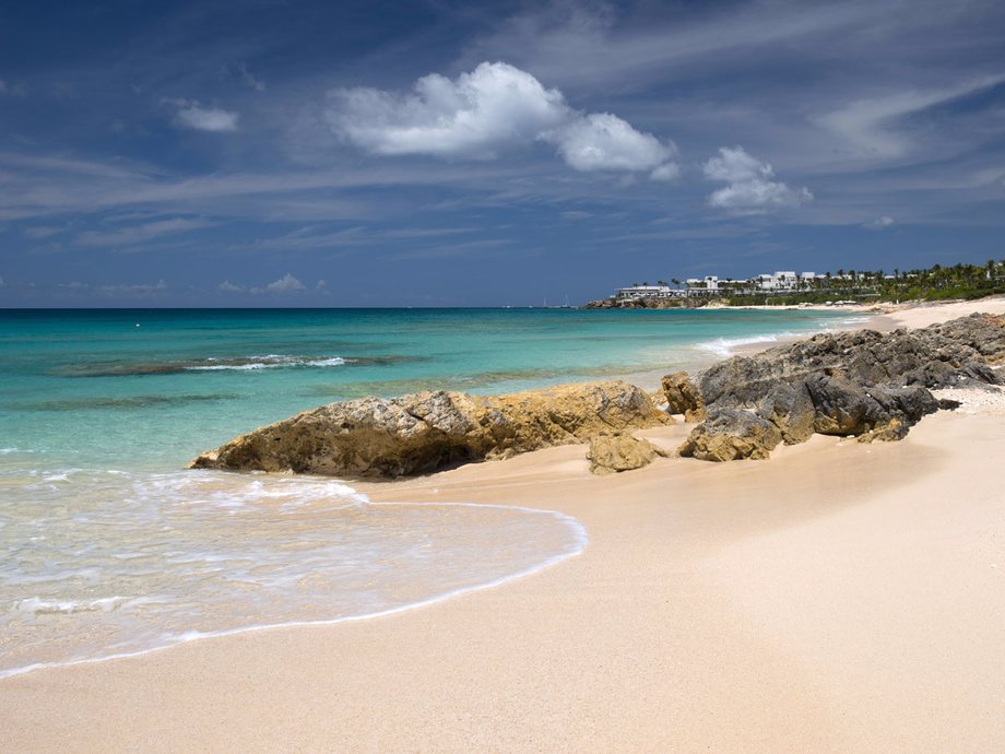 SHOAL BAY, ANGUILLA: A favored retreat for lovers of luxury travel, Anguilla has seen the opening of new hotels, restaurants, and impeccable villas that continue to draw visitors to its pristine beaches. Shoal Bay (below) has one of Anguilla's most popular beaches.