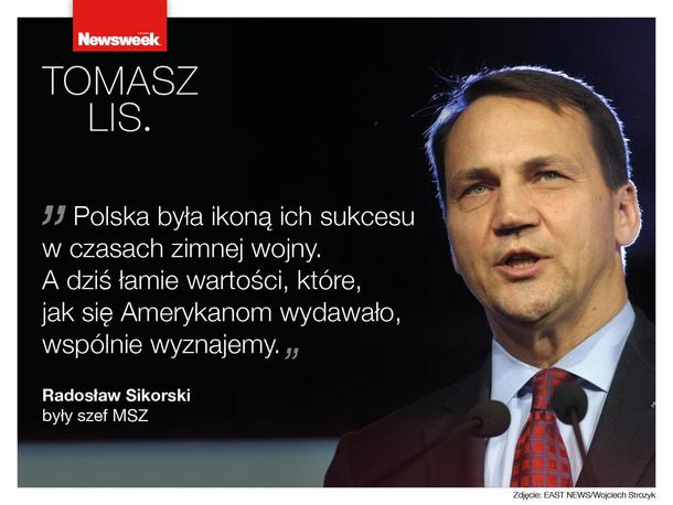 Radosław Sikorski w programie Tomasz Lis.