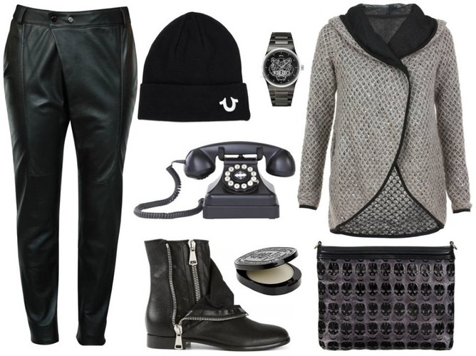 Buty- Casadei/ e-catwalk.pl, torebka - antbag by ania/antbags.pl, spodnie - Boca/boca.pl, sweter- Midori/midori.pl