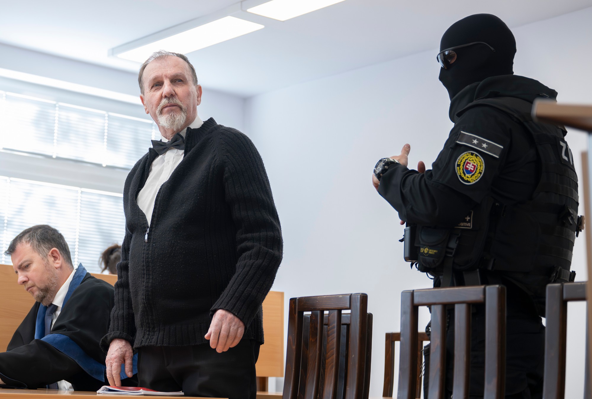 Juraj Cintula v súdnej sieni Najvyššieho súdu (NS) SR v Bratislave 29. apríla 2026.