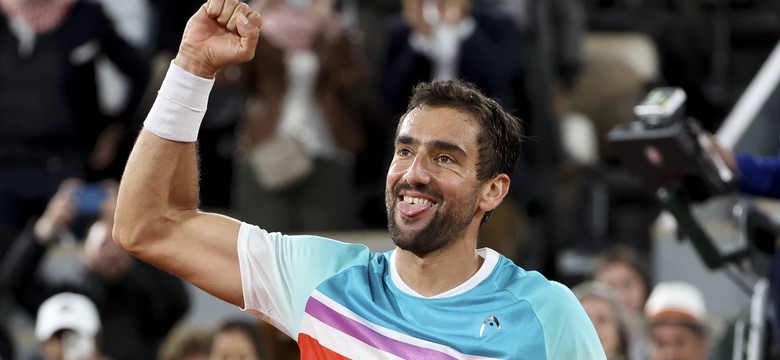 Cilic w półfinale French Open po pięciosetowym boju z Rublowem