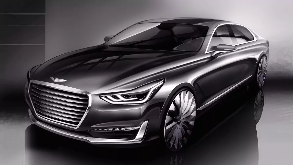 Genesis G90 - szkic