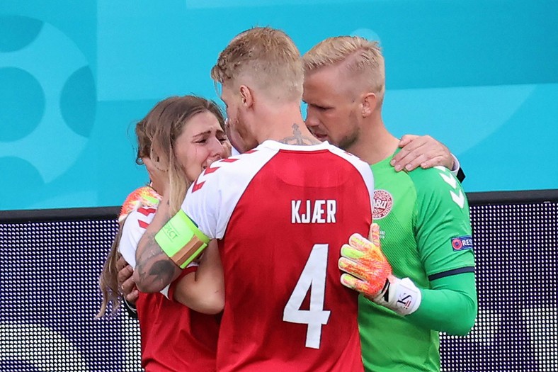 Euro 2020. Sabrina Kvist Jensen, partnerka Christiana ...