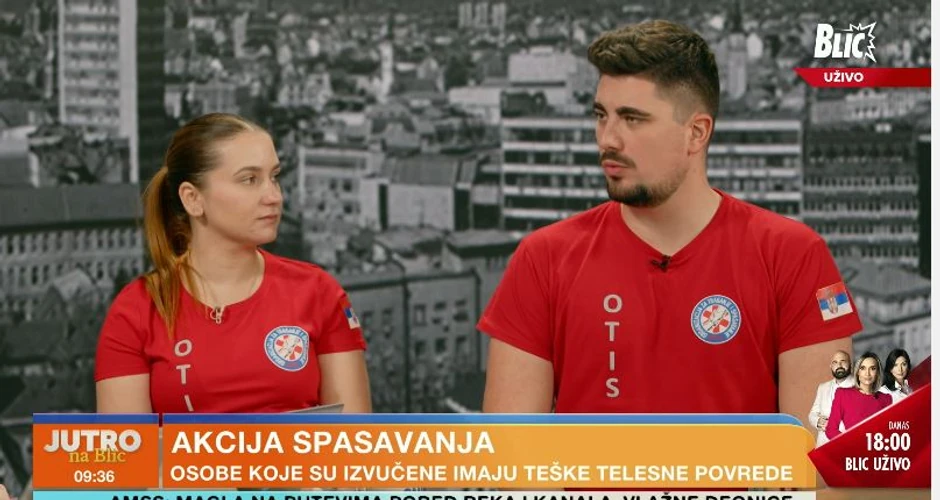 Spasioci o potresnim scene u Novom Sadu, Jutro na Blic
