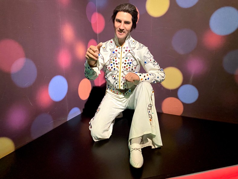 Elvis Presley (?) at the Krakow Wax Museum.