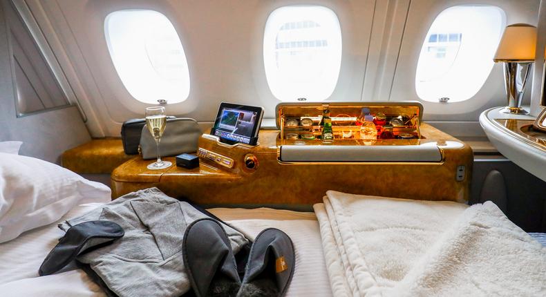 First class is about indulgence, and business class is about sleeping and working comfortably, according to travel expert Gilbert Ott.Christian Charisius/picture alliance via Getty Images