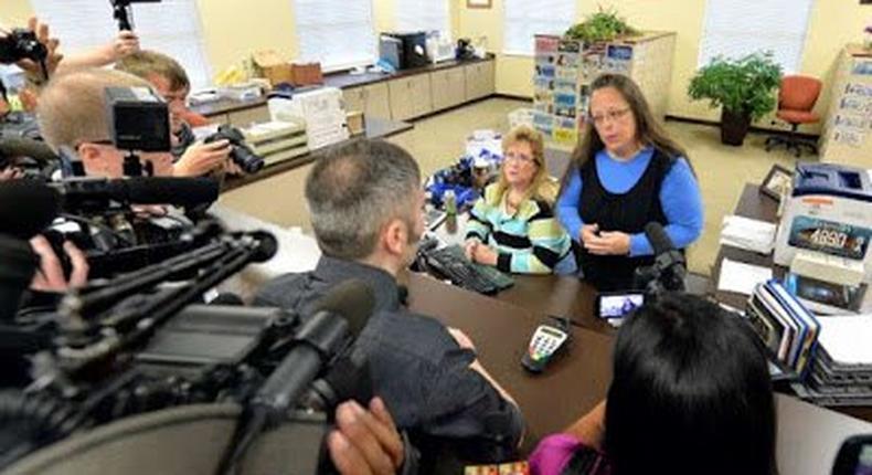 Kentucky clerk, Kim Davis, sent to jail for refusing to marry same-sex couples