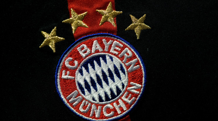A legendás Bayern logoban látszanak a kezdeti csapat színei is /Fotó: AFP