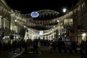 Warszawa. Inauguracja iluminacji świątecznej. Autor: PAP/Wojciech Olkuśnik