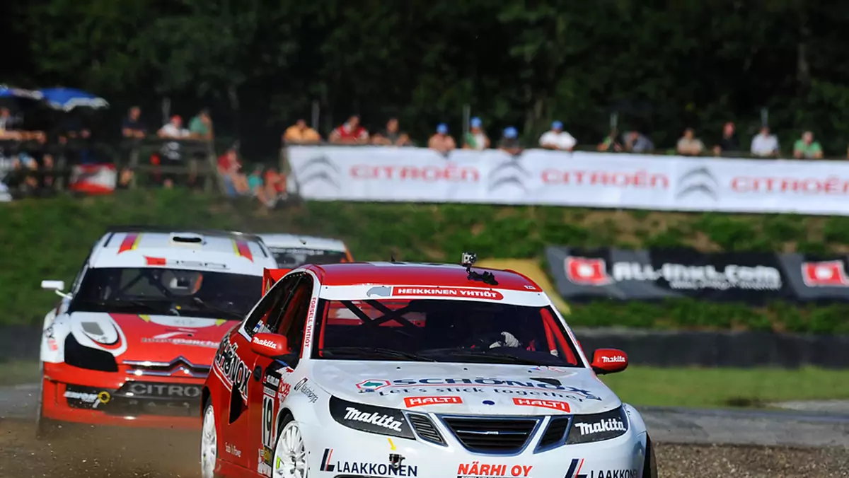 Czołowka rallycrossu w Słomczynie