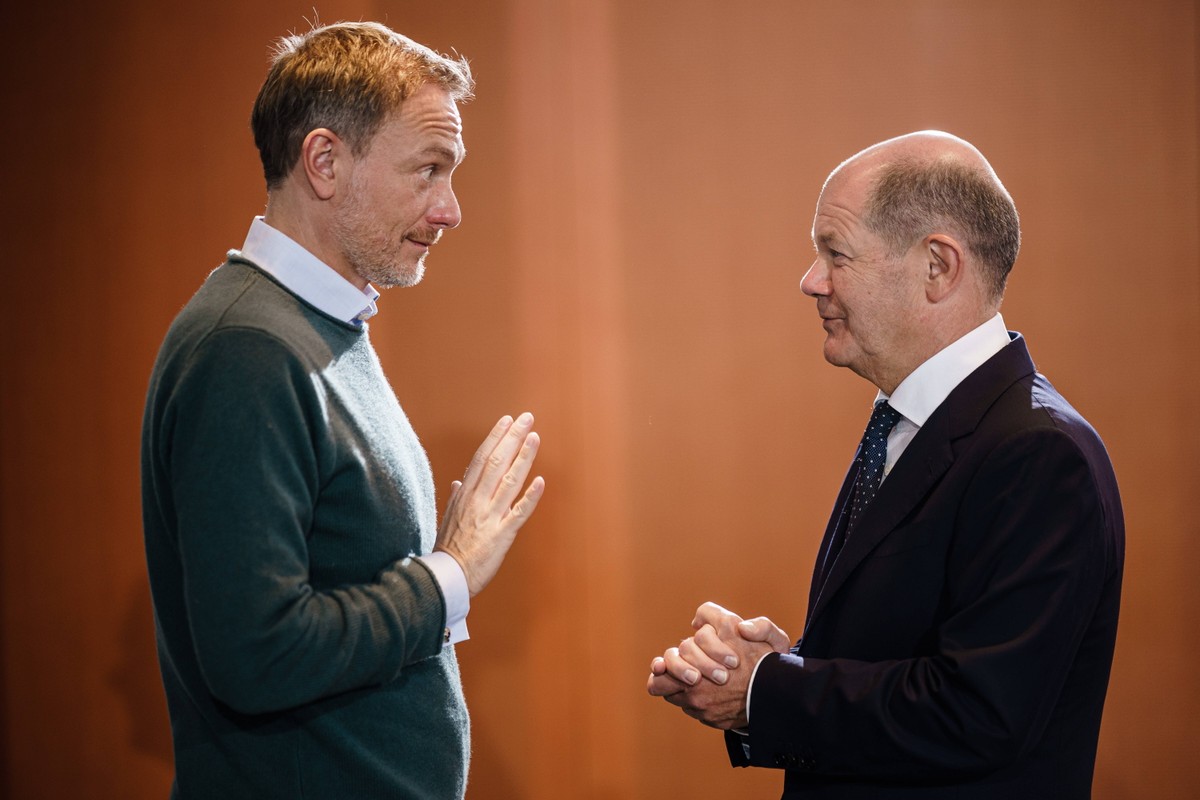 Christian Lindner i Olaf Scholz