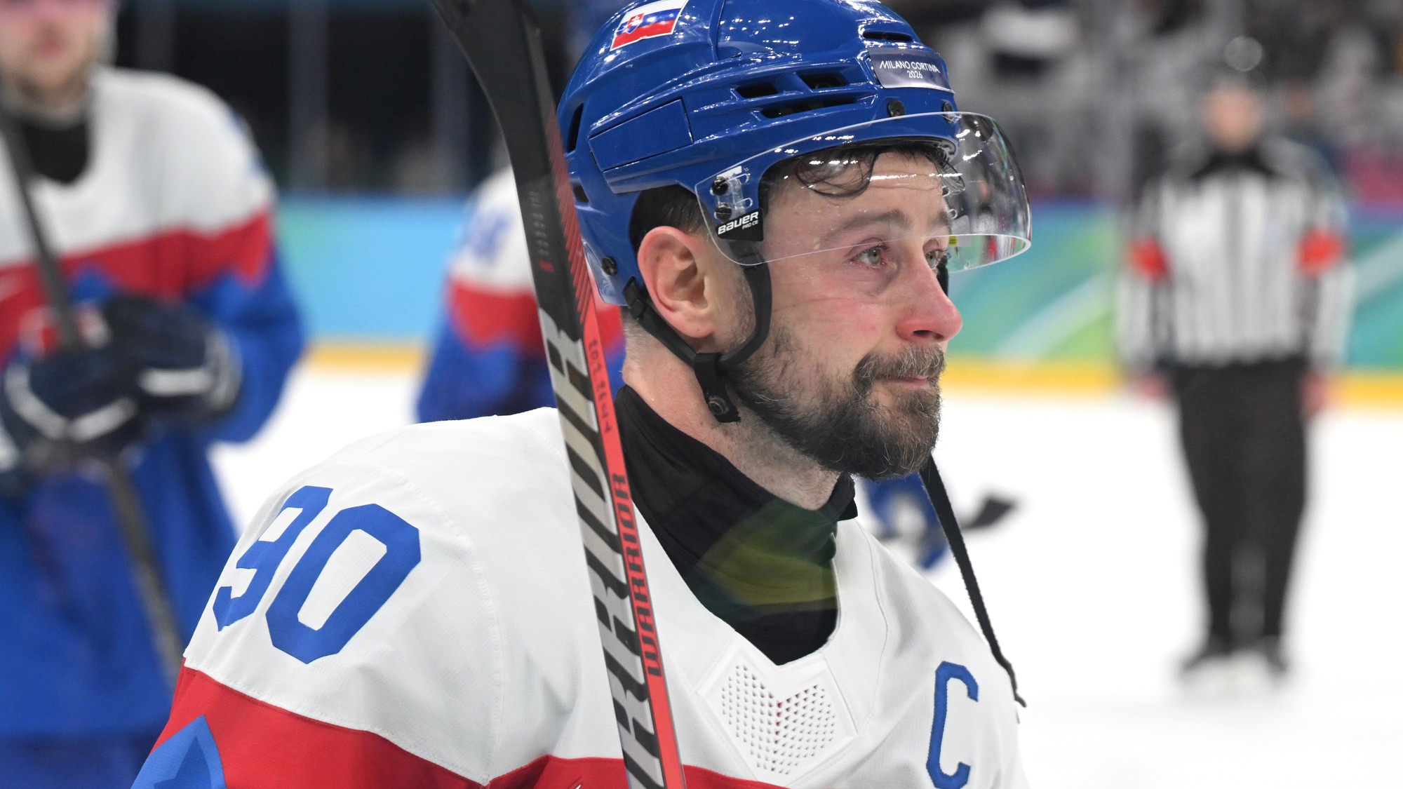 Kapitán slovenskej hokejovej reprezentácie Tomáš Tatar. 