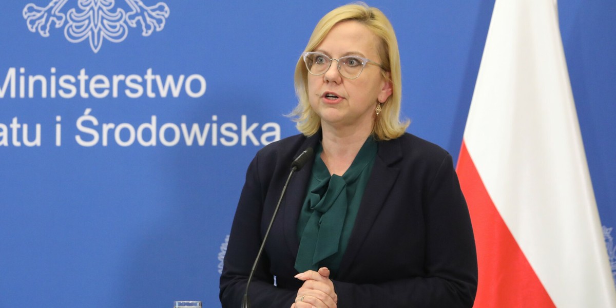 Minister klimatu i środowiska Anna Moskwa