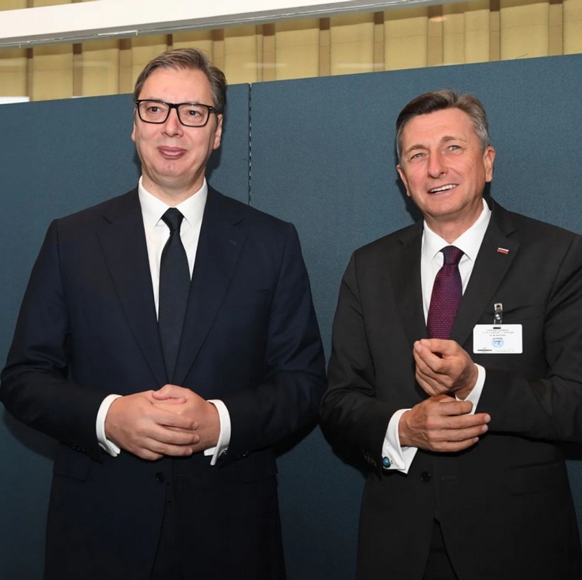 Aleksandar Vučić i Borut Pahor u Njujorku