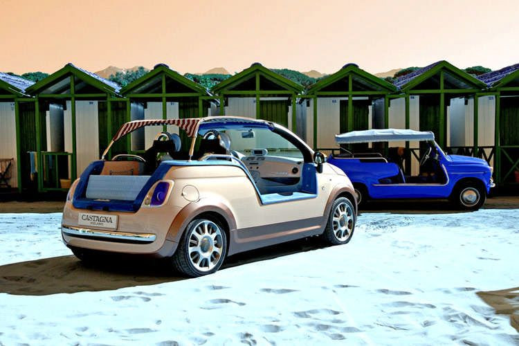 Fiat 500 Tender: elektryczny pojazd plażowy firmy Carrozzeria Castagna