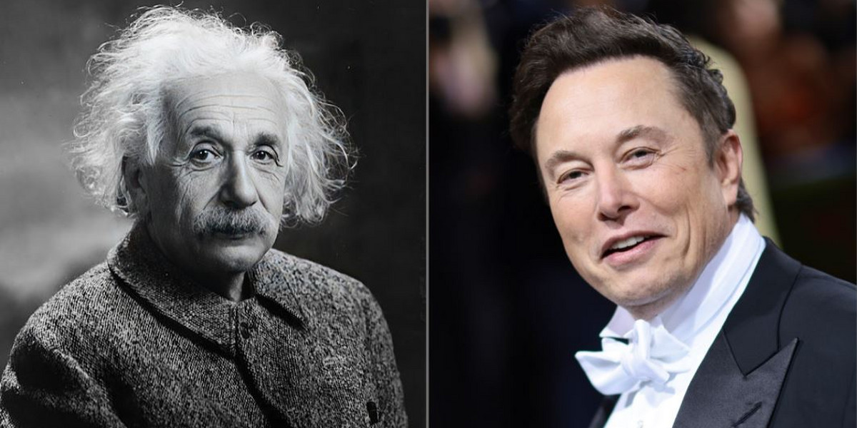 Albert Einstein i Elon Musk