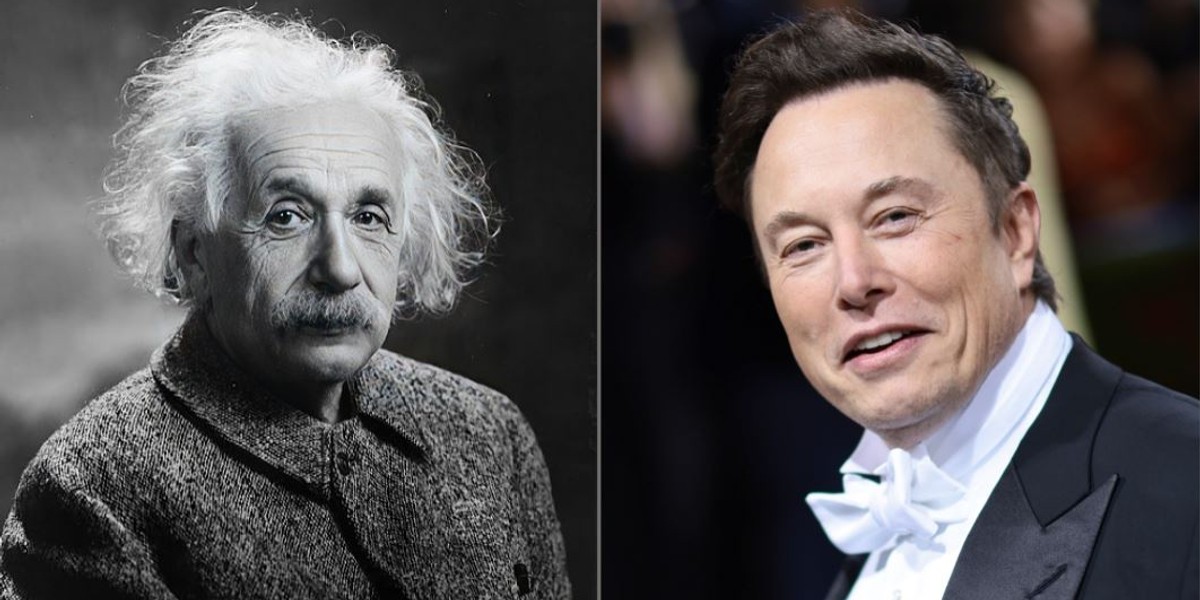 Albert Einstein i Elon Musk