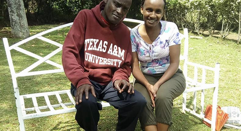 Wanja Mwaura with Patrick Hinga