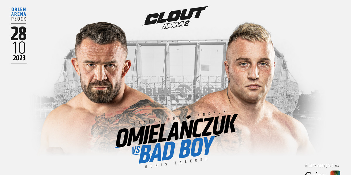 Daniel Omielańczuk vs Denis Załęcki w walce wieczoru CLOUT MMA 2.