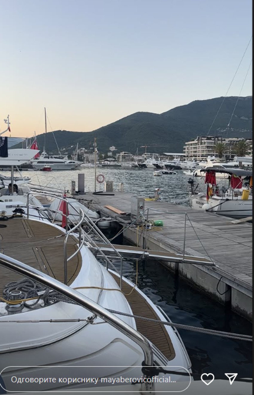 Maja Berović na jahti