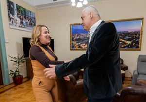 Mnistarka Snežana Paunović i gradonačelnik Subotice Stevan Bakić